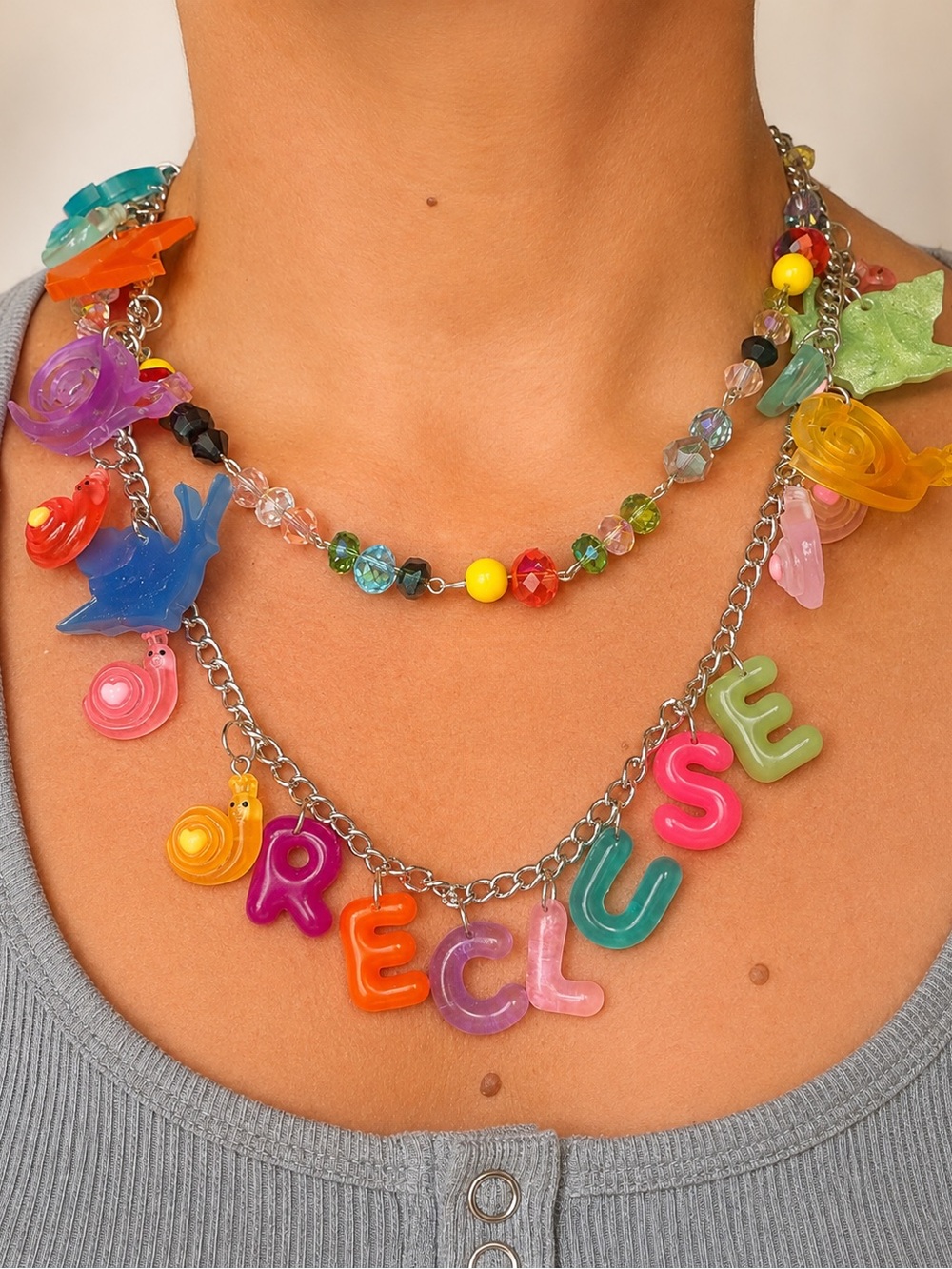 Relic Theory "Socially Unavailable" Charm Necklace - Picture 11 of 11